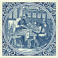 Koopman / Merchant, Dutch Delft Tile 6