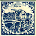 Old Time Amsterdam, De Magere Brug, Tile 6