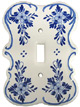 Delft Blue Single Switch Cover Plate