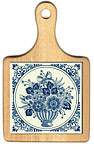 Ceramic Cheeseboard, Art Tiles in Delft Blue