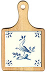 Ceramic Cheeseboard, Art Tiles in Delft Blue