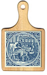 Cheeseboard w/ Delft-Blue Tile - Koopman/Merchant