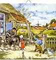 Dutch Tile, Color Clogmaker & Children