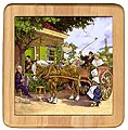 Ceramic Trivet, Color Dutch Wedding, 7.5