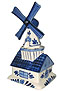 Delft Blue Decorative Windmill, Bank