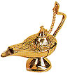 Brass Genie Oil Lamp, 4.25L