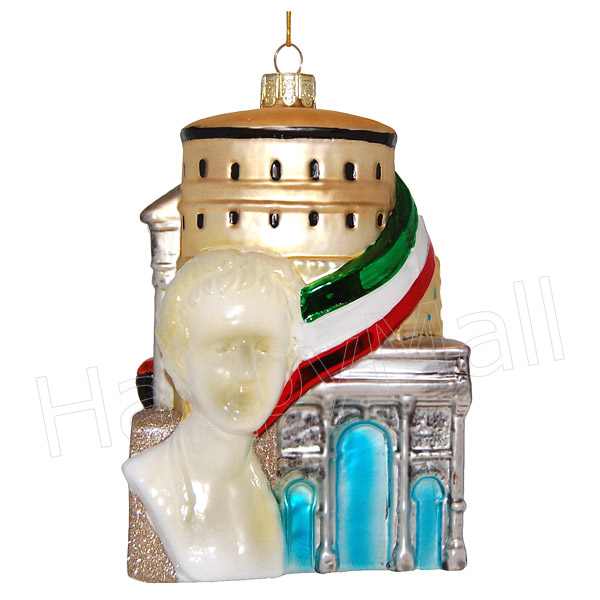 Italy Souvenir - Rome City Glass Ornament, photo-1