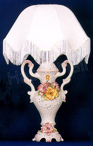 35 Orchid Lamp w/Shade