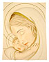 9 My Warmth Mother and Child Plaque (Gold)