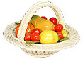 9 Fruit Basket w/Handle