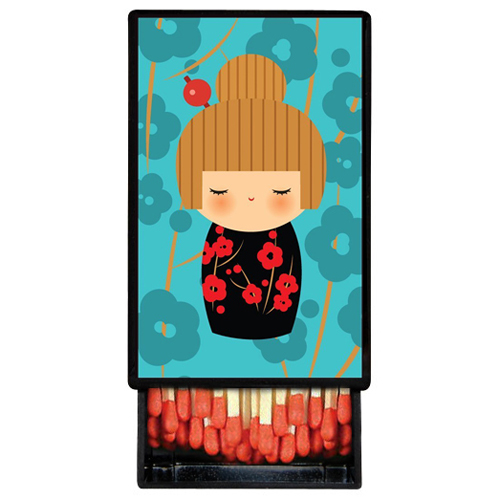 Kokeshi Doll Little Lacquer Slide Box