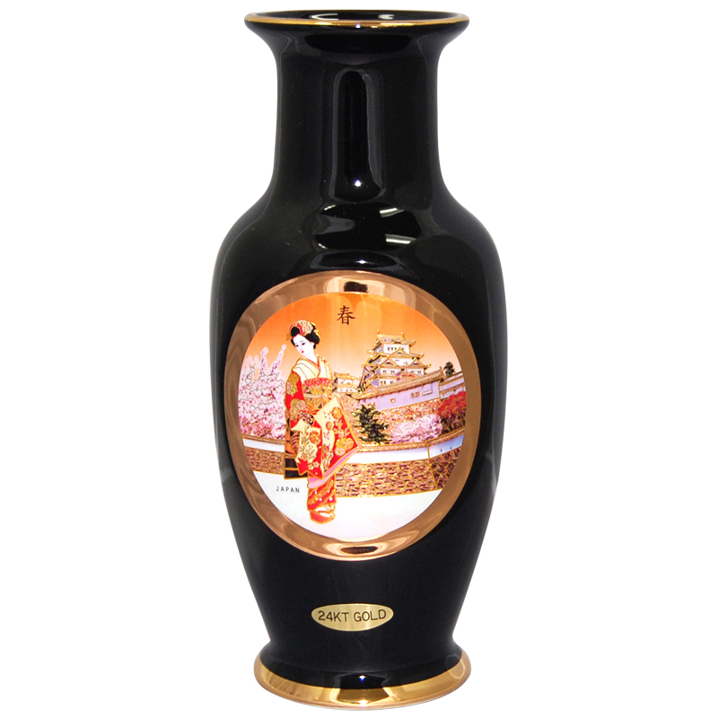 Geisha Spring Theme, 8 Chokin Vase