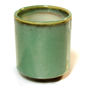 Tea Cup, Green/Yellow