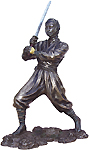 Ninja in Action Figurine, 9.25H