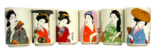 Geisha Large Size Tea Cup Set
