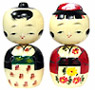 Kokeshi Doll, Couple, 3.75