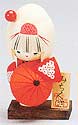 Kokeshi Doll, Lady with Umbrella, 6