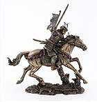 9.5 Samurai Warrior Figurine on Horse w/ Sword
