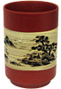 Stoneware Tea Cup, Landscape