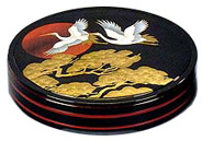 Black Lacquer Tray, 12.75