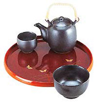 13D Classic Serving Tea Tray w/ Butterfly