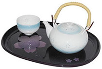 13L Oval Sakura Lacquer Tray