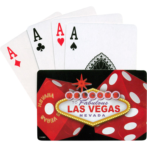 Las Vegas Playing Cards, Red Dice & Vegas Sign