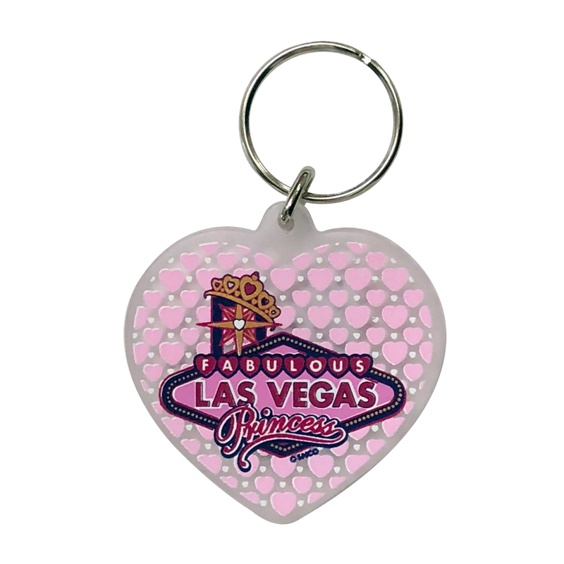 Las Vegas Princess Heart Key Chain