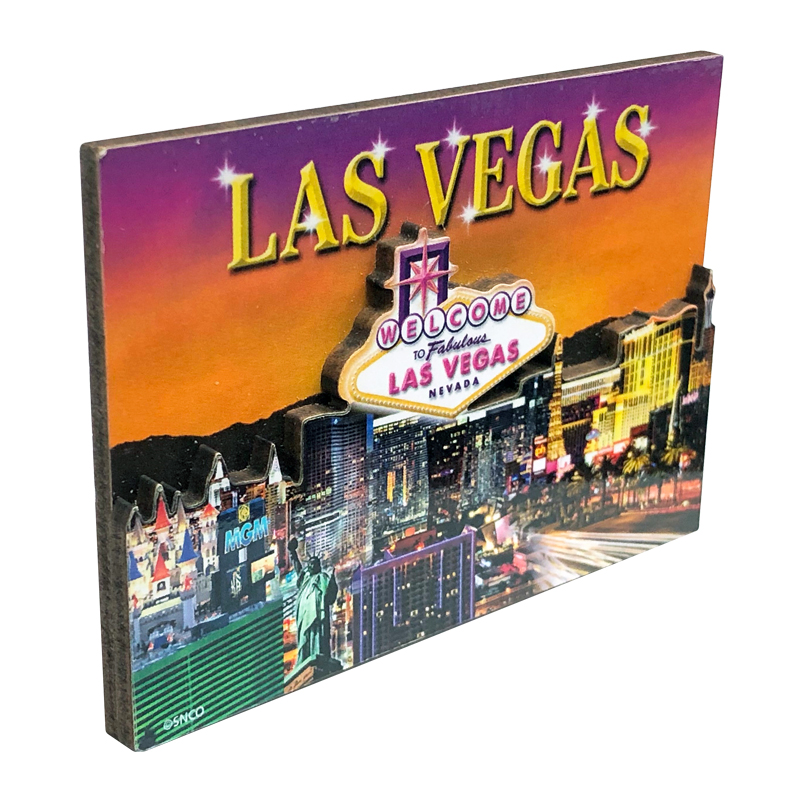 Las Vegas Sunset Magnet - 2-Layer Design, photo-1