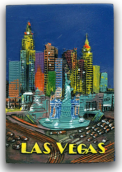Las Vegas Night - 3D Magnet
