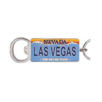 Las Vegas License Plate Bottle Opener Keychain, photo-1