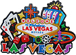 LV Fridge Magnet, Collage of Las Vegas Casino Icons
