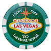 Las Vegas $25 Lucky Poker Chip Magnet, Green