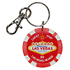 Las Vegas Key Chain, $5 Lucky Poker Chip Red