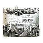 Las Vegas City Picture Frame, Pewter