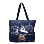 Las Vegas Shopping Tote with Black and White Neoprene