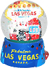 Las Vegas Casino Themed Snow Globe, 3.5H