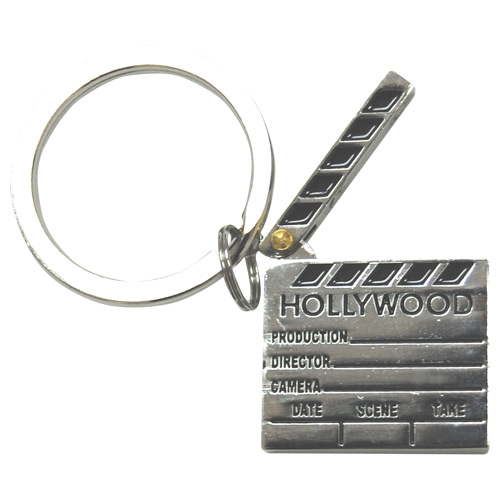 Hollywood Souvenir Directors Clapboard Key Chain (Silver), photo-1