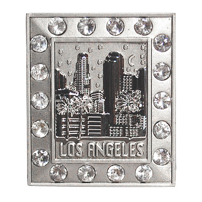LA Downtown Skyscrapers - 3D Magnet with Rhinestones