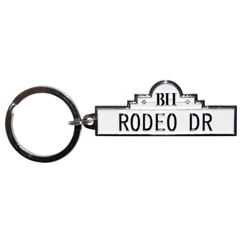 Beverly Hills Keychain - Rodeo Drive Street Sign