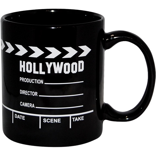 Hollywood Souvenir Mug - Directors Clapboard, Black