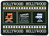 Hollywood Cardboard Magnet