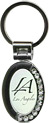 Los Angeles Key Chain - Oval Shape with Rhinestones