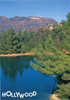 Hollywood Reservoir with Hollywood Sign Postcard 6.5L x 4.5W