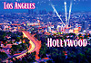 Los Angeles City Lights & Hollywood Postcard, 4L x 6W