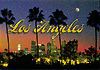 Los Angeles City Skyline Postcard, 4L x 6W