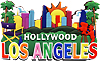 LA & Hollywood Skyline & Icons Magnet