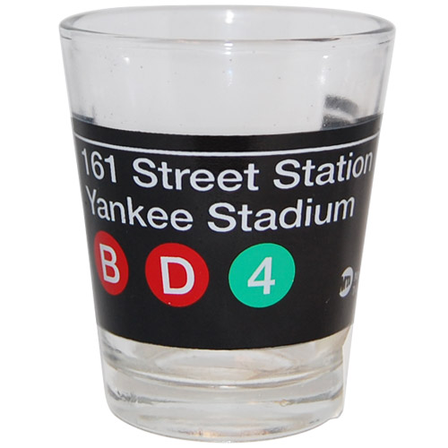 NYC Shot Glass - Yankee Stadium Subway Lines