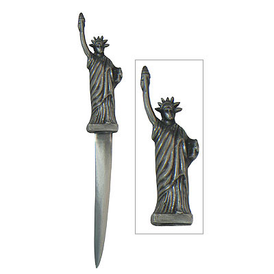 Statue of Liberty Metal Letter Opener in Pewter