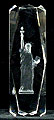 3D Laser-Etched Crystal - Large Statue of Liberty